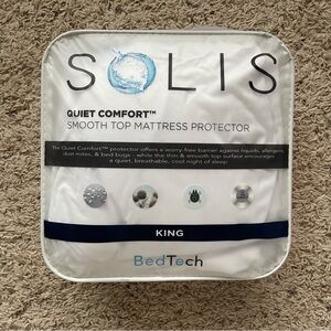 Solis Quiet Comfort Smooth Top Mattress Protector by BedTech King